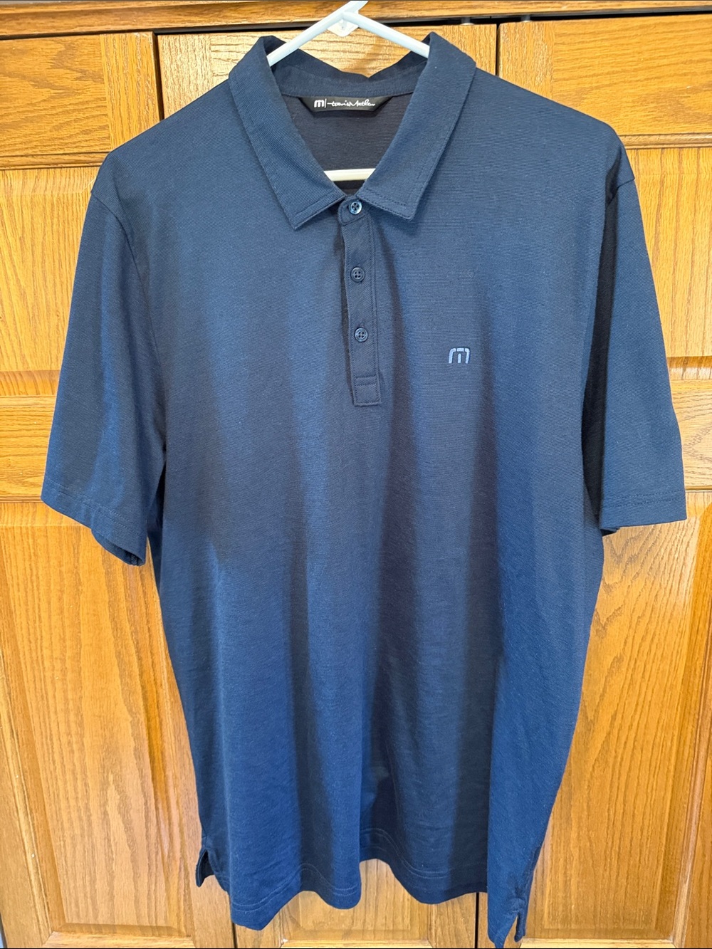 Travis Mathew Men's Navy Polo with Subtle Logo- XL